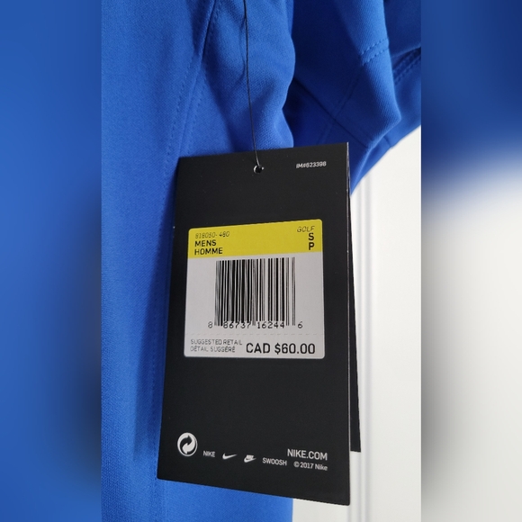 NWT Blue Nike Dri-FIt, Sz Small - Picture 3 of 3